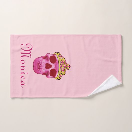 Princesse rose Skull Skeleton (Serviette à main)