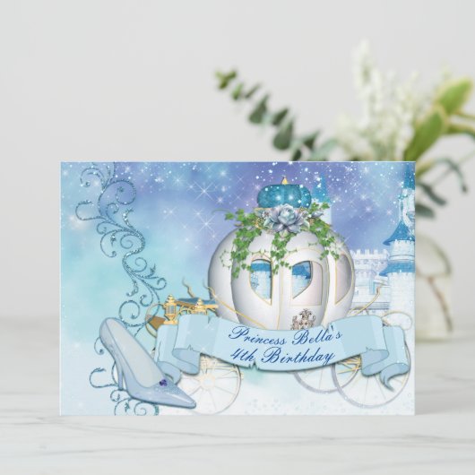 Princesse royale Cendrillon Invitations (Debout devant)