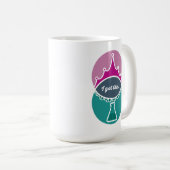 Princesse scientifique (Muted) Mug (Devant droit)