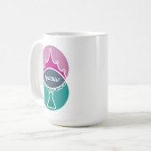 Princesse scientifique (Muted) Mug (Devant gauche)