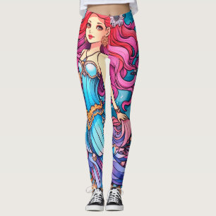 Princesse sirène Steampunk sur Legging ajusté pers