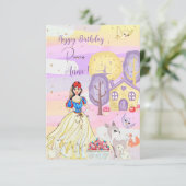 Princesse Snowy Bonne Carte de voeux d'anniversair (Debout devant)