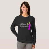 Princesse T-shirt royal foncé de vin (Devant entier)