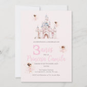 Princesse Troisième anniversaire Invitation à Son  (Devant)