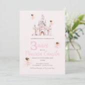 Princesse Troisième anniversaire Invitation à Son  (Debout devant)
