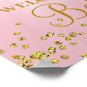 Princesse Tutu Baby shower Affiche de bienvenue Bl (Coin)