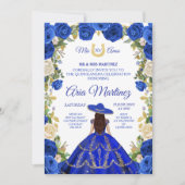 Princesse White Marine Roses Charra 15 Invitation (Devant)