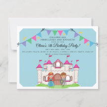 Princesses en uitnodigingen van de Birthday Party