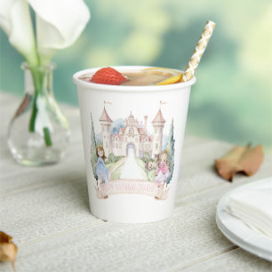 Princesses, Knachten en Dragons Fairy Tale Birthda Papieren Bekers