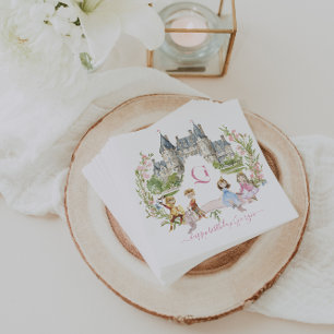 Princesses, Knachten en Dragons Fairy Tale Birthda Servet