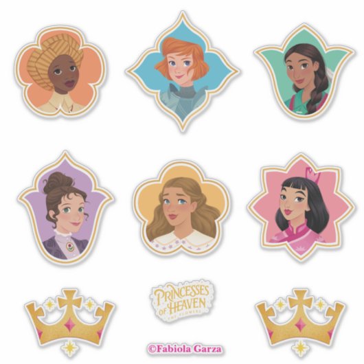 Princesses of Heaven™ Stickers (Devant)