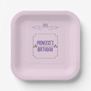 Princess's Birthday Papieren Bordje