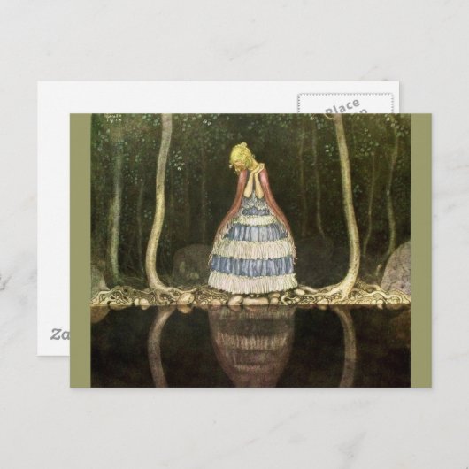 Princess's Reflection in the Pool Briefkaart (Voorkant / Achterkant)