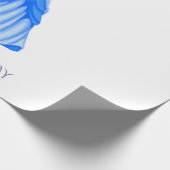 Princess's verjaardagspapier. Aangepaste naam. Cadeaupapier (Hoek)