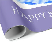 Princess's verjaardagspapier. Aangepaste naam. Cadeaupapier (Rol Hoek)