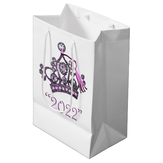 PrincessTiara "Classe de 2022" sac cadeau moyen (Devant Angle)