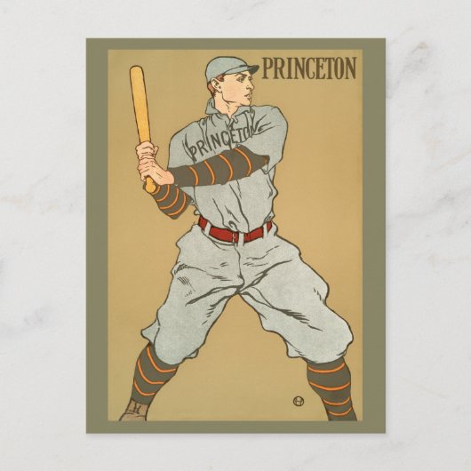  Princeton Baseball Player van Penfield Briefkaart (Voorkant)