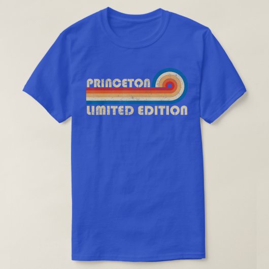 PRINCETON Name Personalized Funny Retro  Bi T-shirt (Design voorkant)