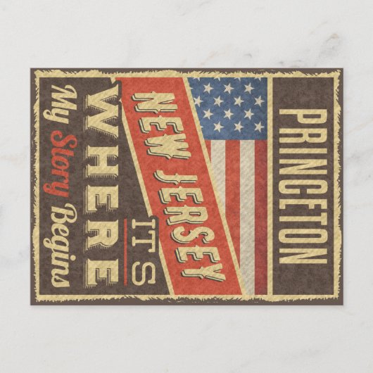 Princeton New Jersey Briefkaart (Voorkant)