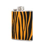 Princeton Oranje Zebra Print Heupfles (Links)