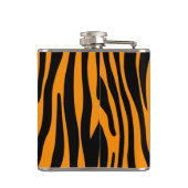 Princeton Oranje Zebra Print Heupfles (Achterkant)