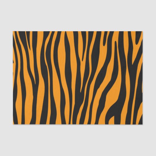 Princeton Oranje Zebra Print Tissuepapier (Voorkant)