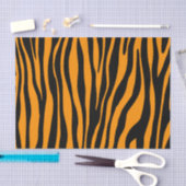 Princeton Oranje Zebra Print Tissuepapier (Craft)