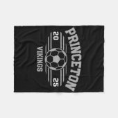 Princeton Vikings Soccer Byll 2025 Fleece Deken (Voorkant (Horizontaal))