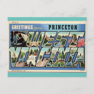 Princeton West Virginia vintage Briefkaart