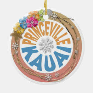 Princeville Kauai Hawaii hibiscus vakantieornament Keramisch Ornament