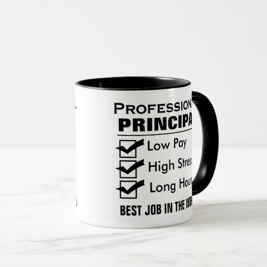 Principal Funky Custom Mug (Devant droit)