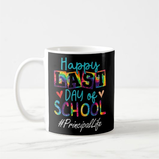 Principal Happy Laatste Dag van School Grappige Vr Koffiemok (Links)