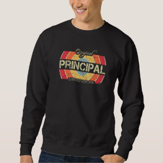 Principal Job Title Worker Retro Vintage Principa Trui