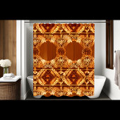 Principal rideau de douche rustique de pays