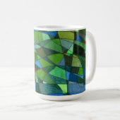 "Principalement des Verts" Résumé Conception Mug (Devant droit)