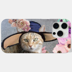 PRINCIPE TATUS/ELEGANT CAT, BIG DIVA-PET EN -ROZEN iPhone 15 PRO MAX HOESJE