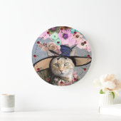 PRINCIPE TATUS/ELEGANT CAT, BIG DIVA-PET EN -ROZEN GROTE KLOK (Huis)