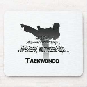 Principes de tapis de souris du Taekwondo