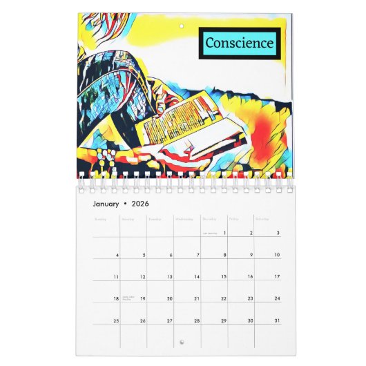 Principes spirituels en action Calendrier (Jan 2026)