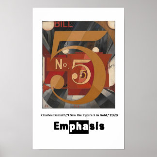 Principes van Kunst - Nadruk, Charles Demuth Poster