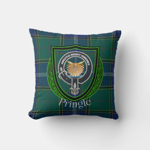 Pringle Schotse Clan Tartan & Crest Kussen