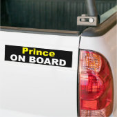 Prins aan boord Bumpersticker (Op Truck)