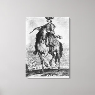 Prins Charles Edward Stuart tijdens de slag Canvas Afdruk