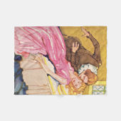 Prins Charming die het zoenen Sleeping Beauty vers Fleece Deken (Voorkant (Horizontaal))