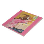 Prins Charming die het zoenen Sleeping Beauty vers Tegeltje (Zijkant)