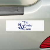 Prins Charming is een zeeman Bumpersticker (Op auto)
