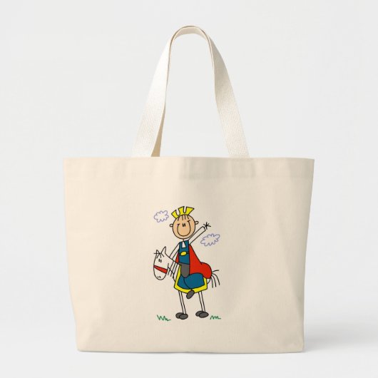 Prins Charming on Horse Tshirts and Gifts Grote Tote Bag (Voorkant)