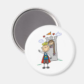 Prins Charming redt Rapunzel magneet (Voorkant / Achterkant)