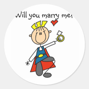 Prins Charming wil dat je met me trouwt Sticker