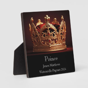 Prins Crown Pageant Plaque Fotoplaat